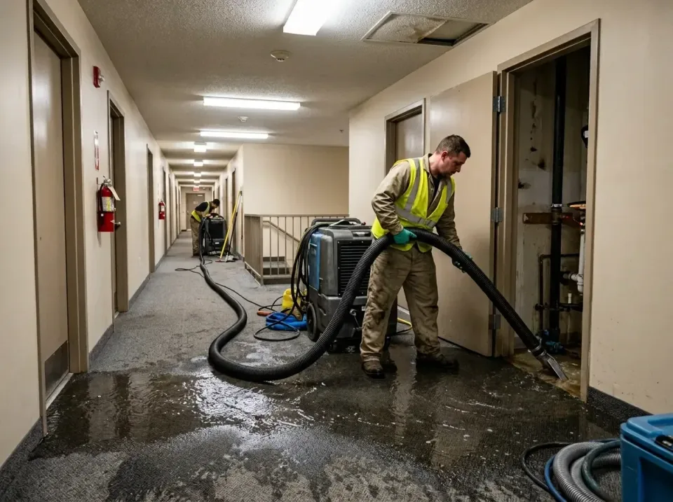 multi-unit-apartment-hallway-f-005 — frequently asked questions, Emergency Burst Pipe Water Extraction & Removal in Lockwood…